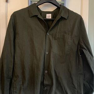 Gap Men's Ripstop Cotton Shirt Jacket - Olive Green - XL-Never Worn-Like New